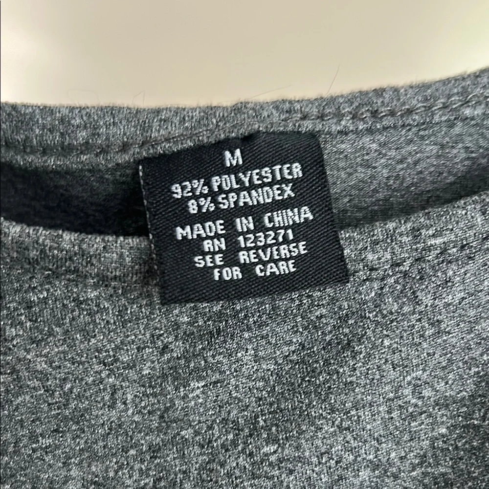 Gray Sleeveless Twist-Front Top - Picture 2 of 3